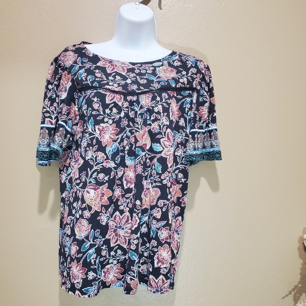 Women’s Lucky Brand Print blouse Size S‎